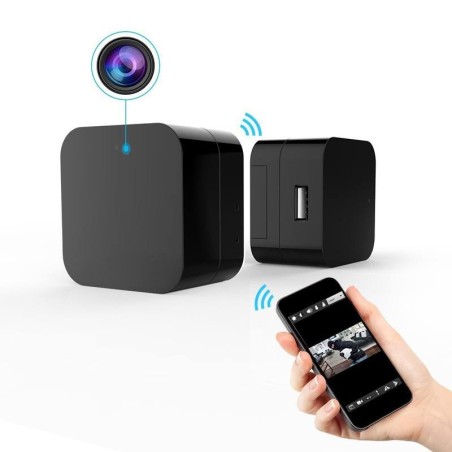 WiFi Full HD camera in oplader