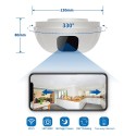 Rilevatore di fumo Telecamera WIFI lunga autonomia orientabile a 330°