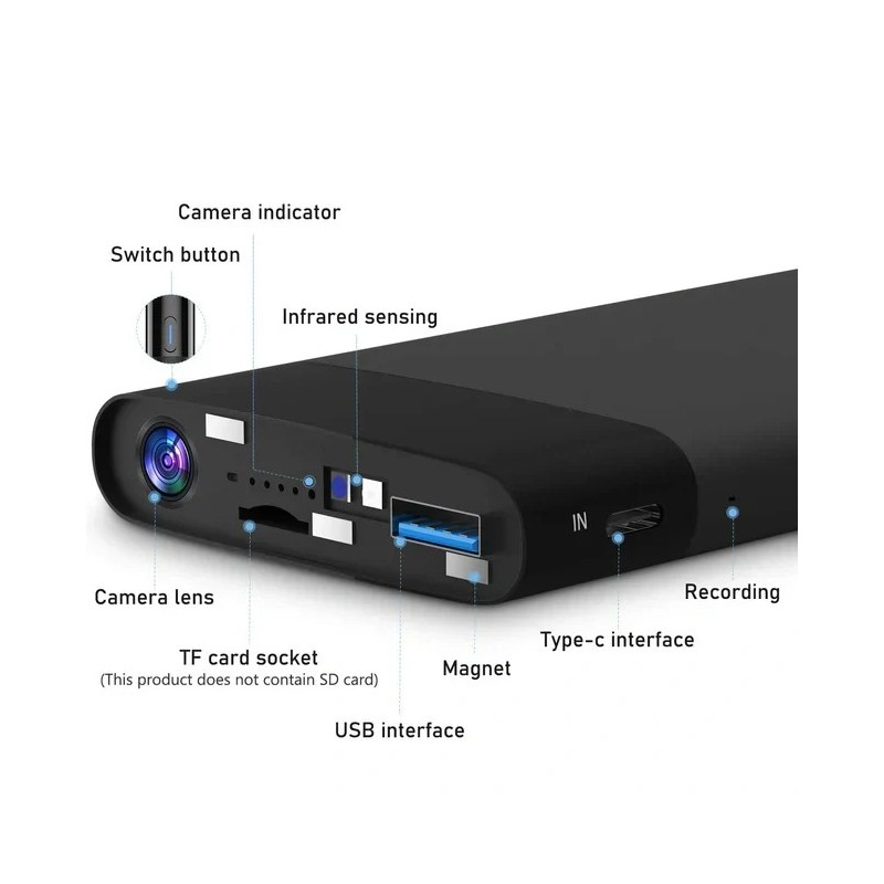 WiFi-Kamera Backup-Batterie Fernüberwachung 32 Stunden