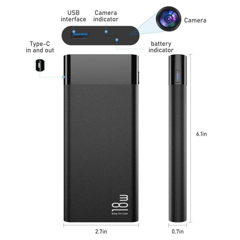 Caméra WiFi Batterie de Secours vision à distance 32 Heures