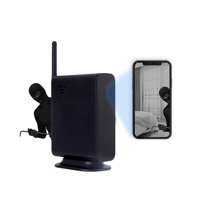 WiFi-router met Full HD-camera en Bewegingsdetectie