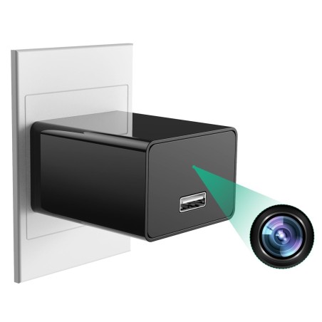 Opladerstekker Full HD 1080p Camera met nachtzicht