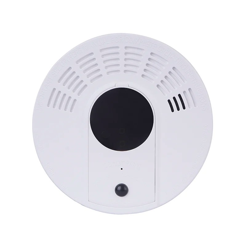 Détecteur de fumée caméra espion WIFI longue autonomie 1 an détection de mouvement