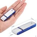 Dictafoon audiorecorder usb-sleutel 20 uur batterijduur