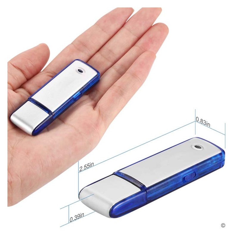 Dictafoon audiorecorder usb-sleutel 20 uur batterijduur