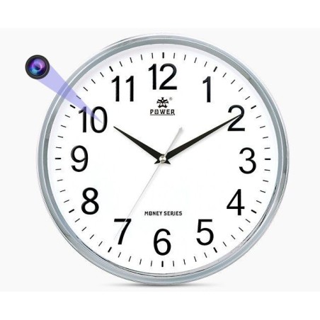 Horloge mural caméra espion Full HD vision nocturne