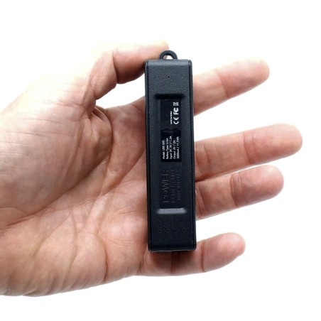 Micro spy audio recorder power bank long duration 150 days of autonomy